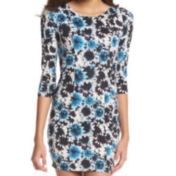 Guess Blue Daisy Bow Back Mini Dress - Picture 10 of 13